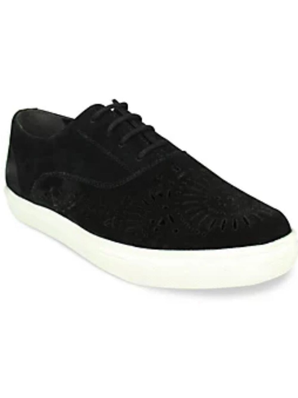 NAUGHTY Monkey Kaleidoscope Black Suede Perforated Lace Up Sneakers Size 6.5
